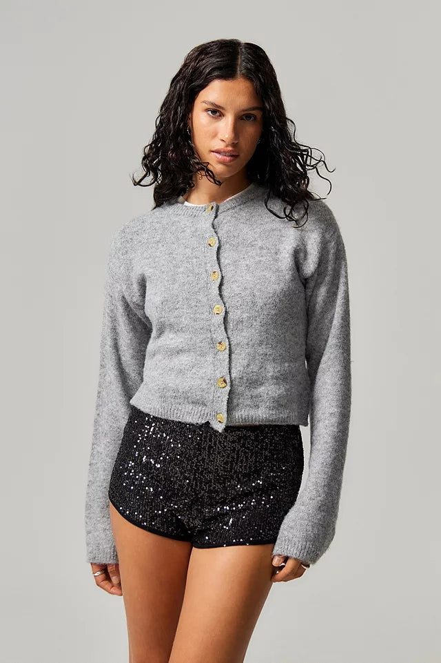 Micro Sequin Velvet Shorts