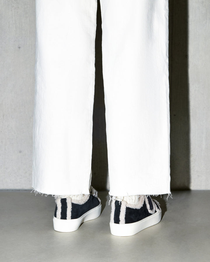Shearling Low Velcro Black