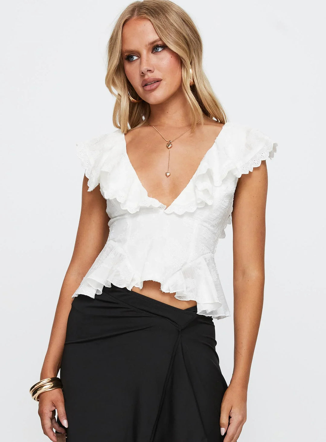 Thespian embroidered top