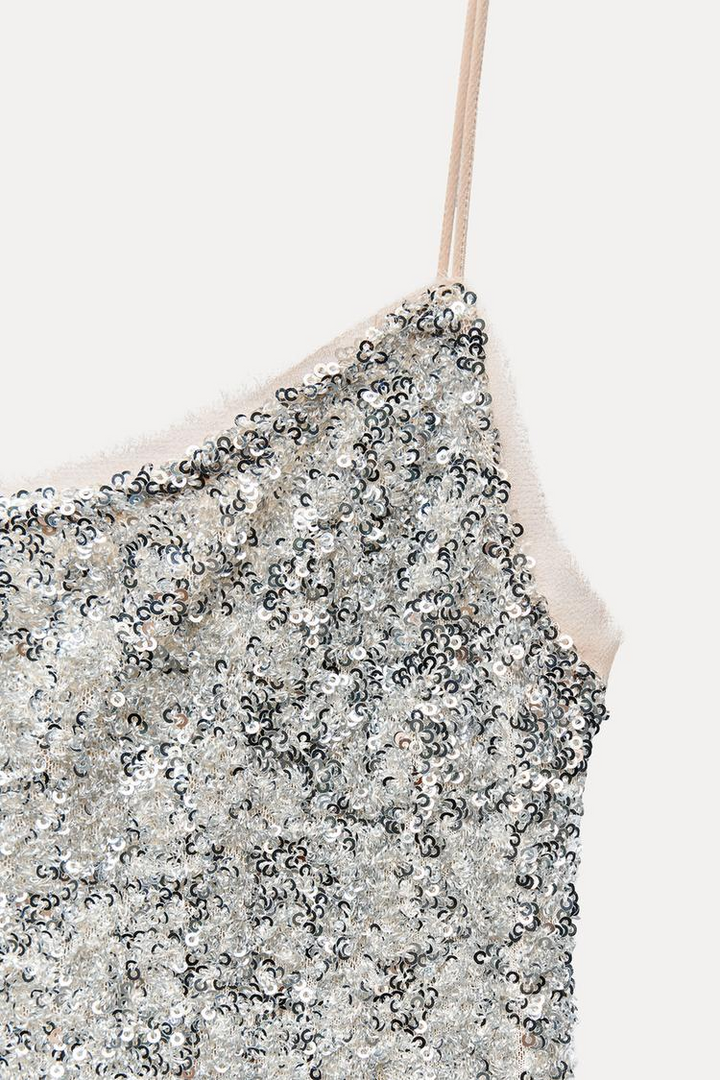 SEQUIN SLIP DRESS