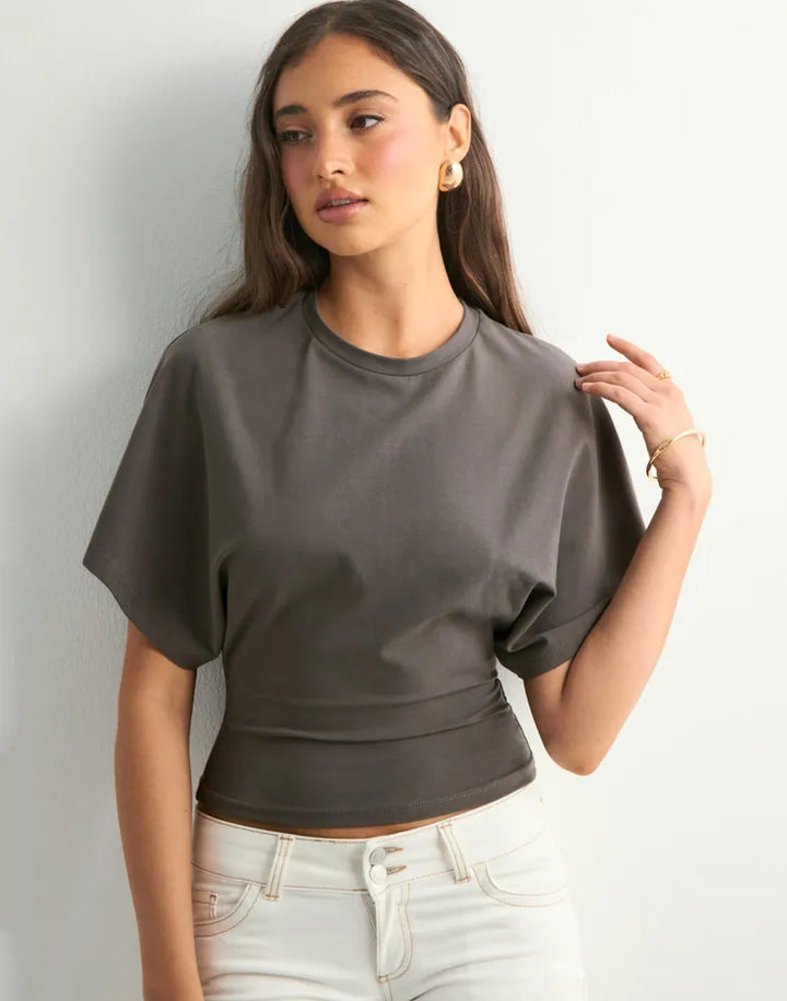 Round Neck Wide Sleeve Tee