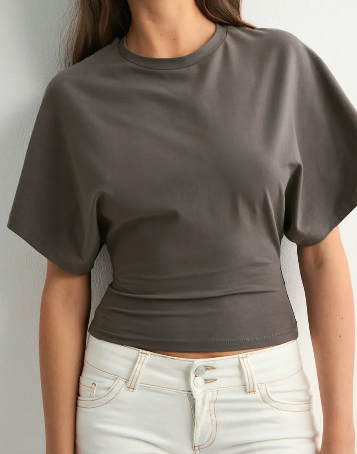 Round Neck Wide Sleeve Tee