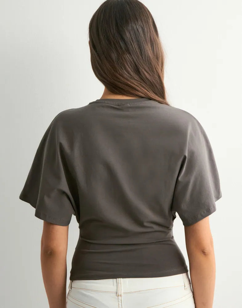 Round Neck Wide Sleeve Tee