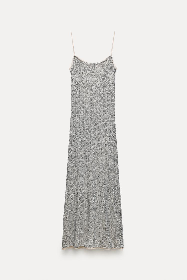 SEQUIN SLIP DRESS