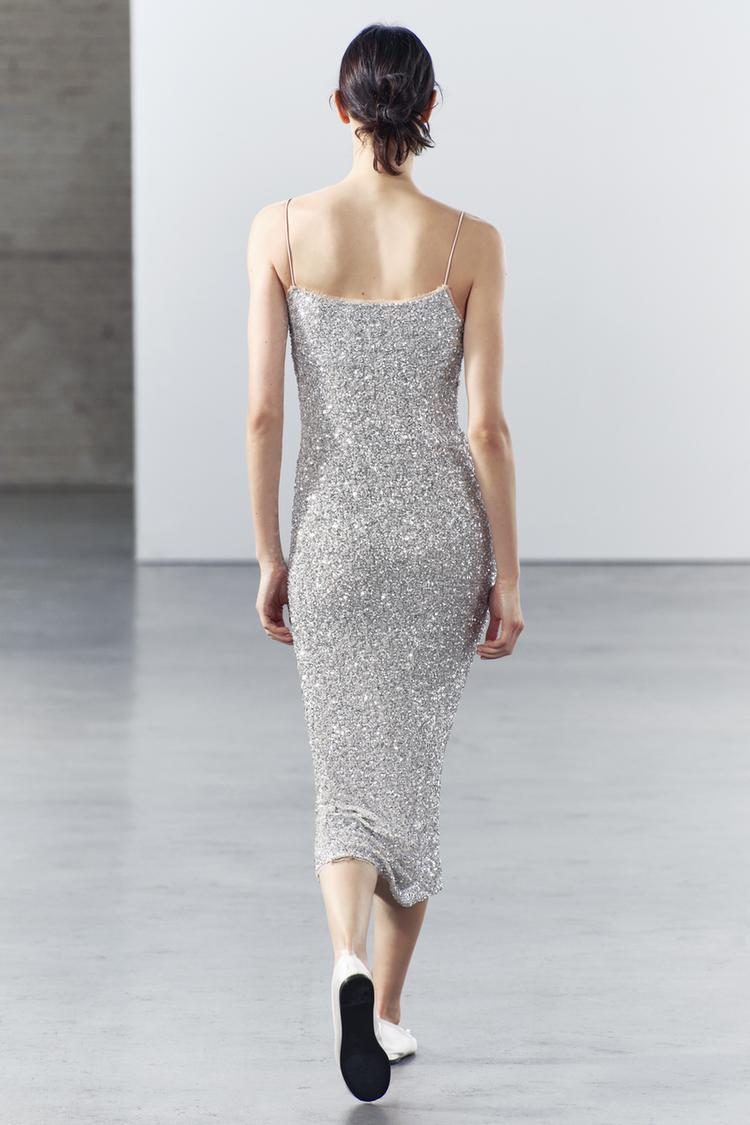 SEQUIN SLIP DRESS