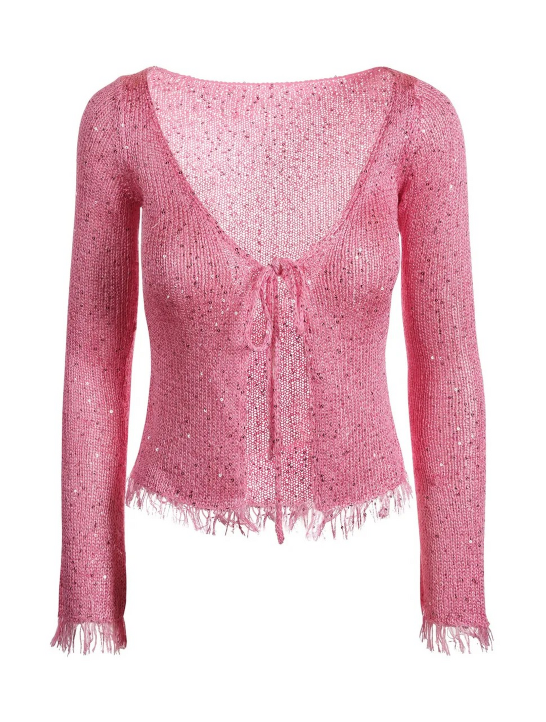 Rosy Charm Knit Top