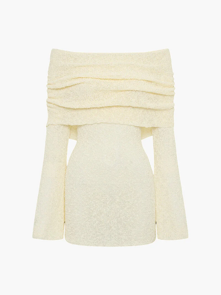 Snowdrift Sheer Knit Mini