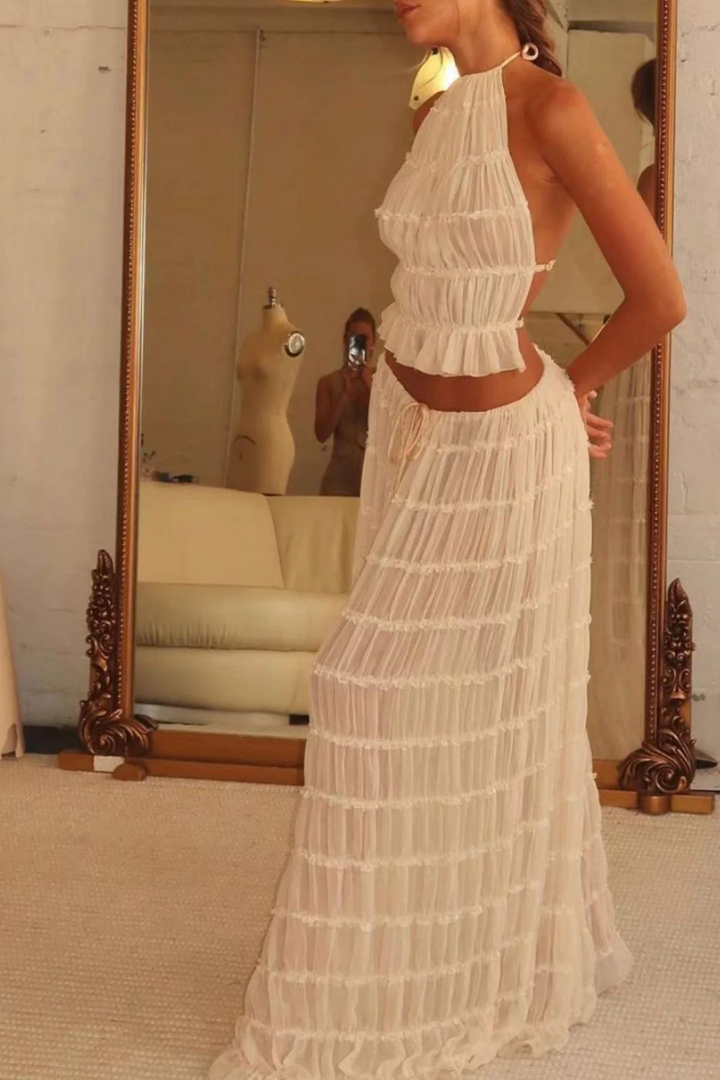 Sandswept Pleated Set