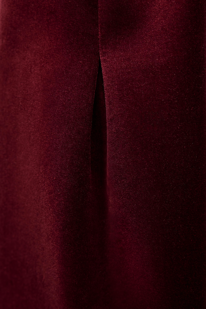 SHORT VELVET V-Neck DRESS