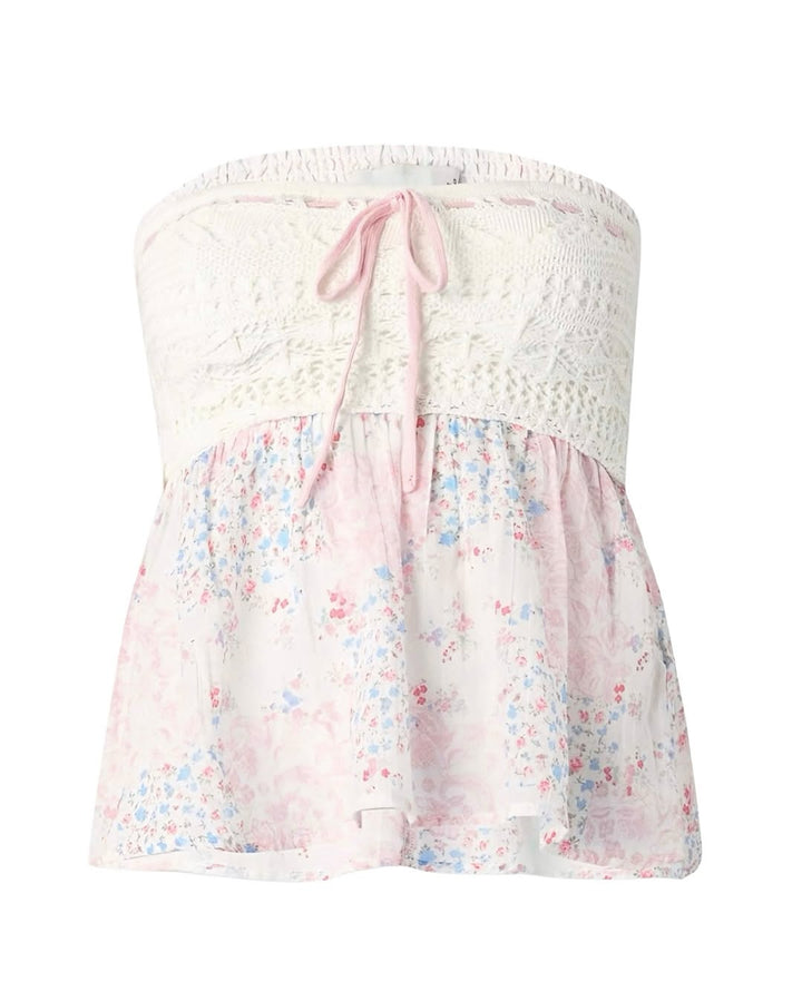 STRAPLESS BABYDOLL TOP