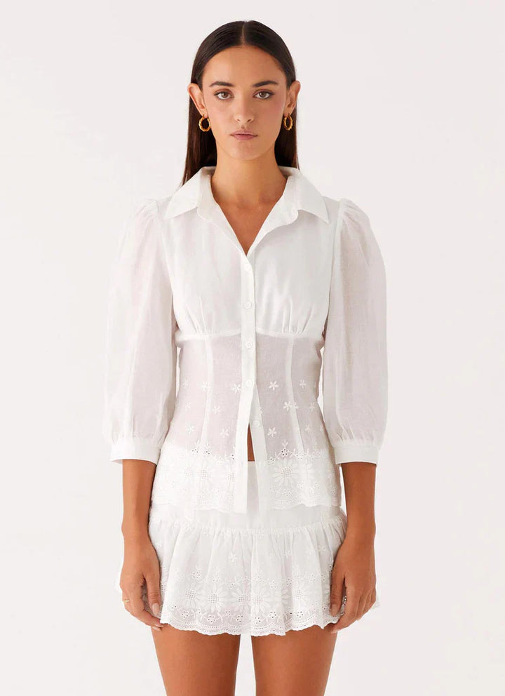 Frida Broderie Top