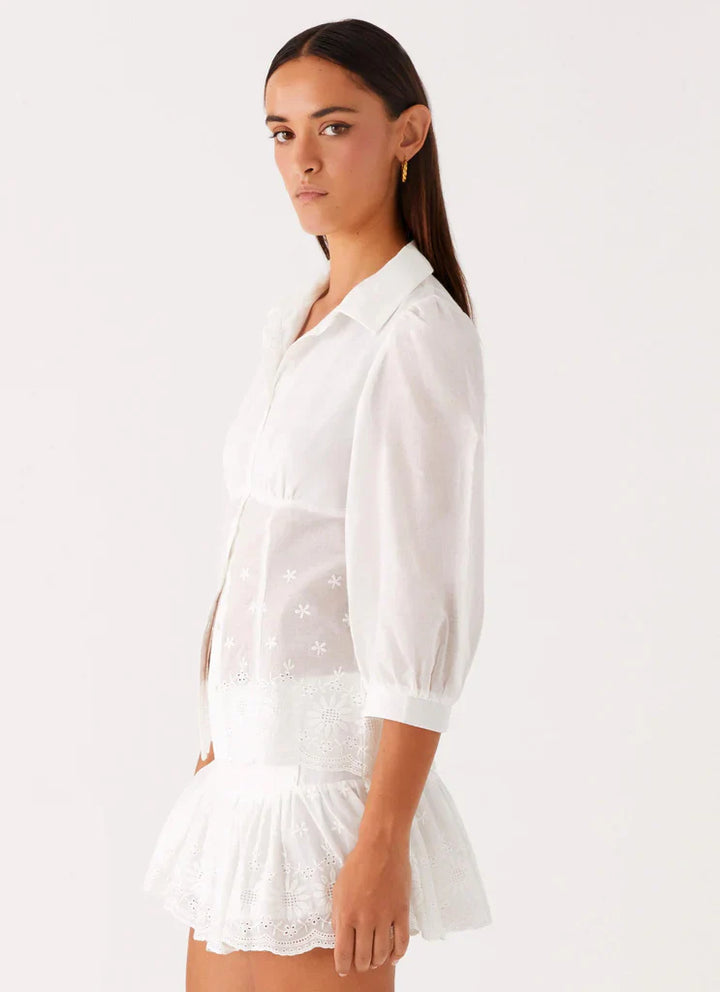 Frida Broderie Top