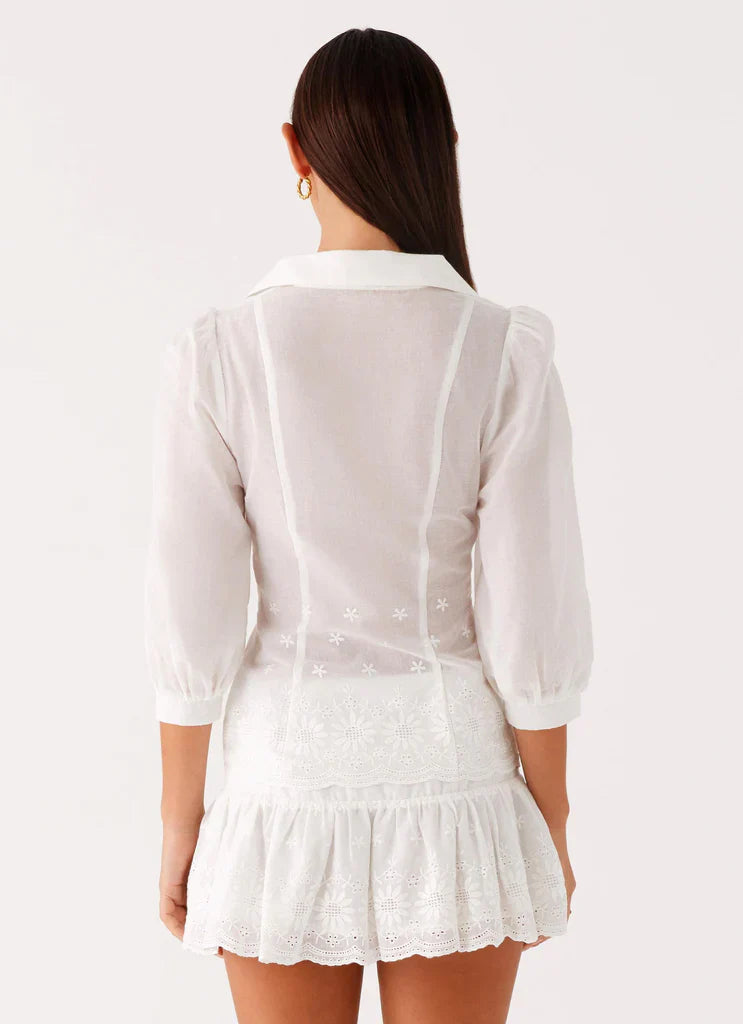 Frida Broderie Top