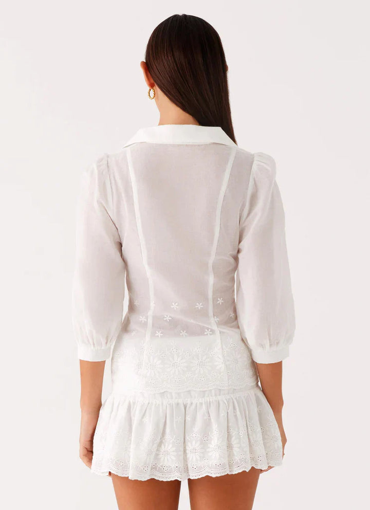 Frida Broderie Top