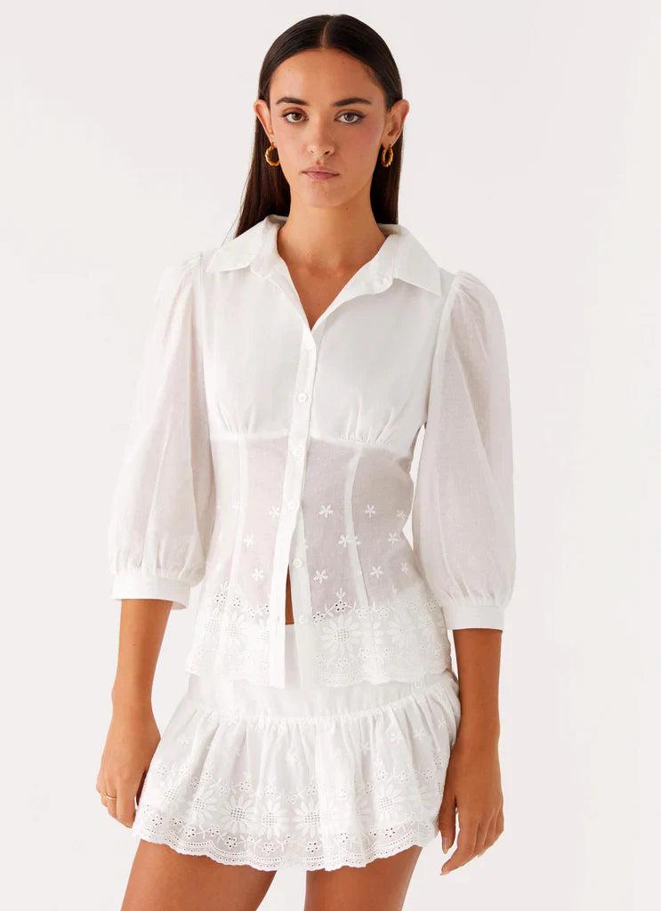 Frida Broderie Top