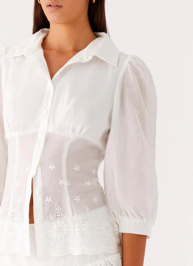 Frida Broderie Top