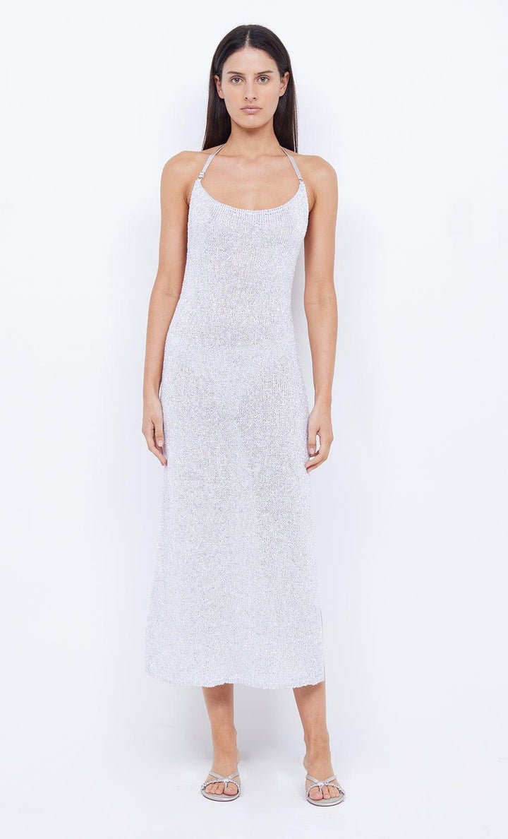 SADIE SPLIT KNIT MIDI DRESS
