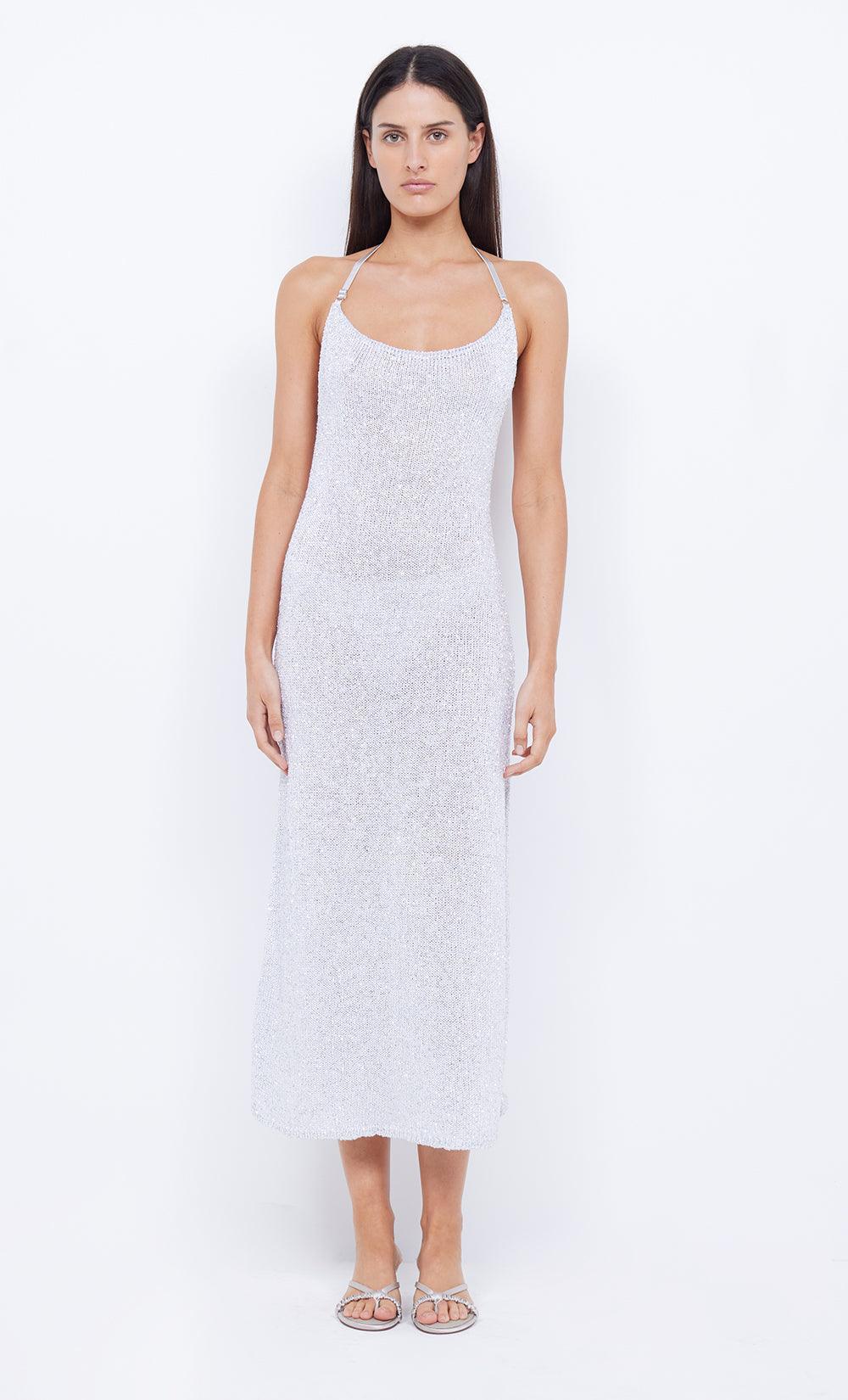 SADIE SPLIT KNIT MIDI DRESS