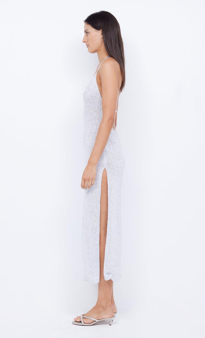 SADIE SPLIT KNIT MIDI DRESS