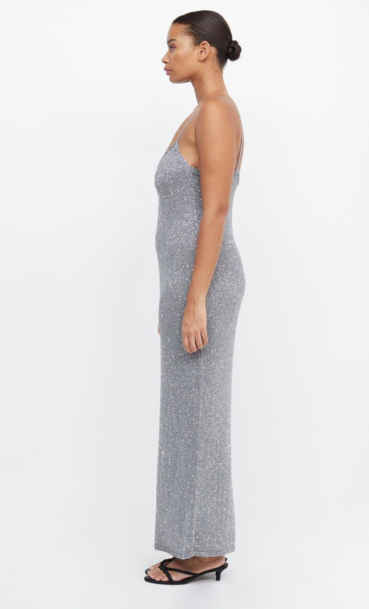 SADIE SEQUIN KNIT SLIP DRESS