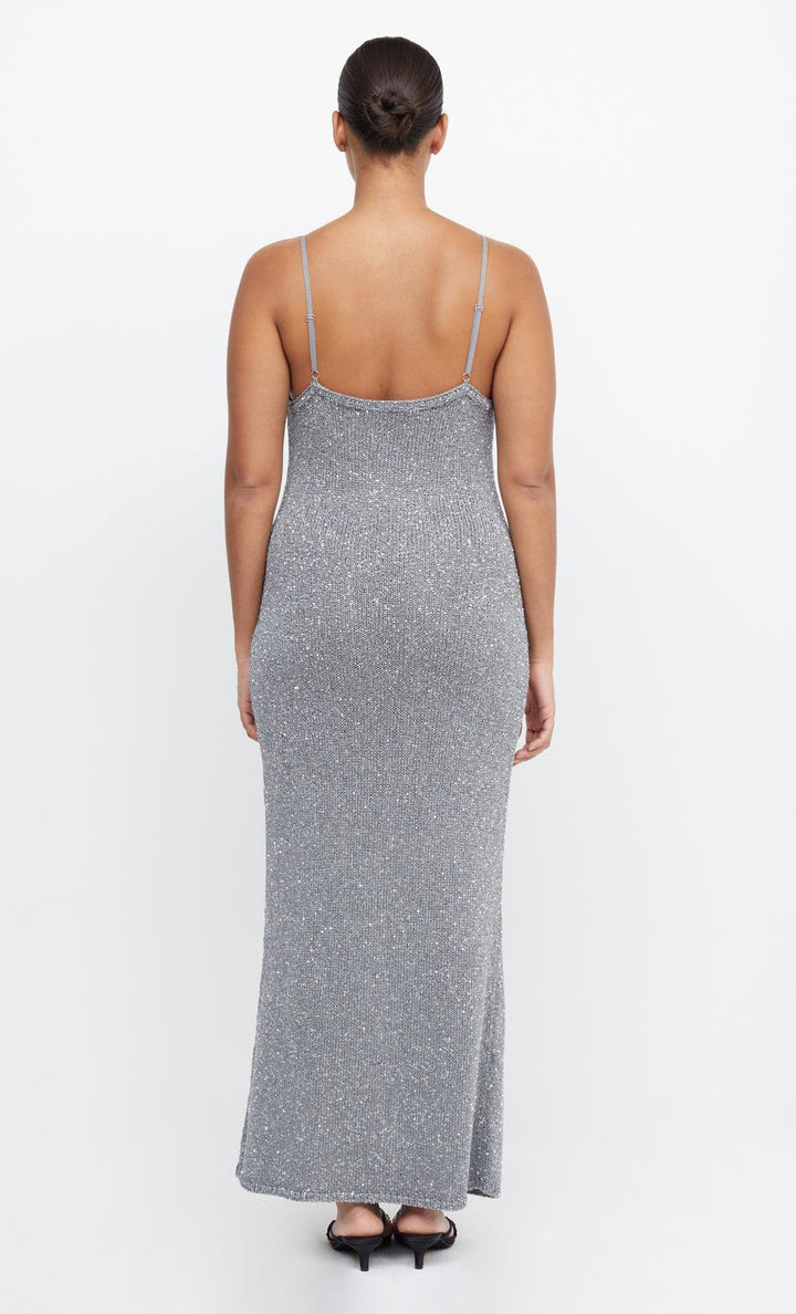 SADIE SEQUIN KNIT SLIP DRESS