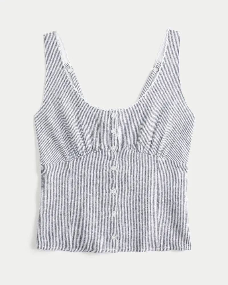 Button-Through Top