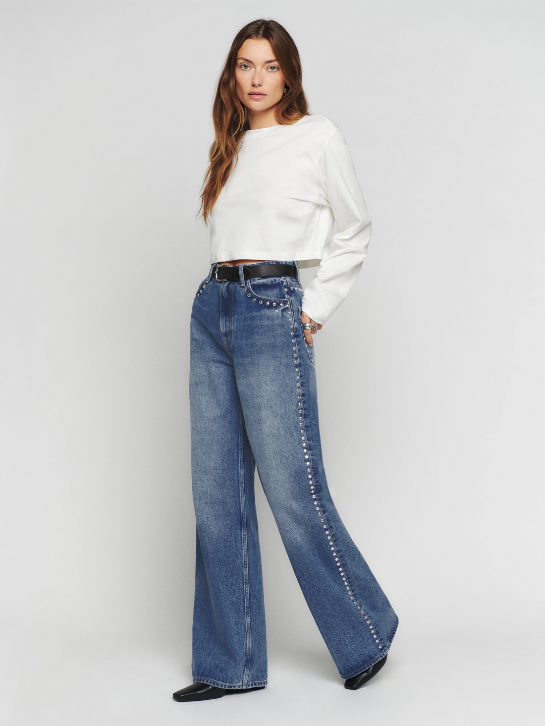Starlit Studded Denim