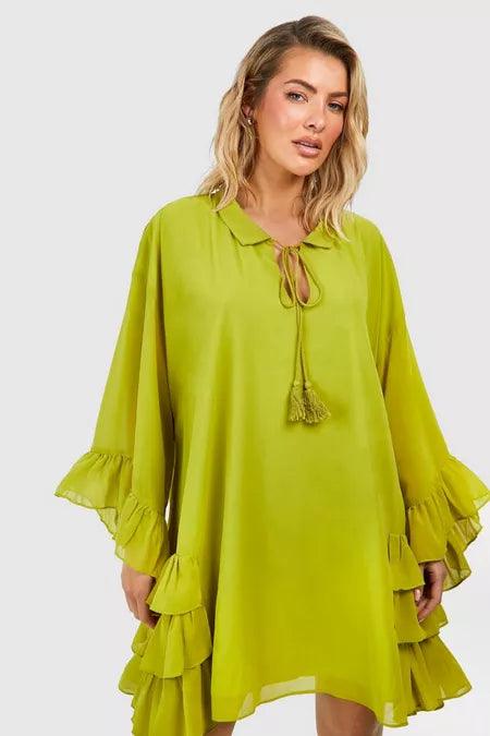 Ruffle Mini Dress