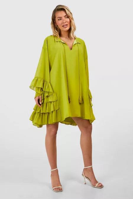 Ruffle Mini Dress