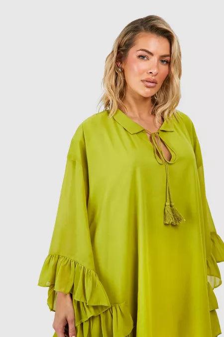 Ruffle Mini Dress