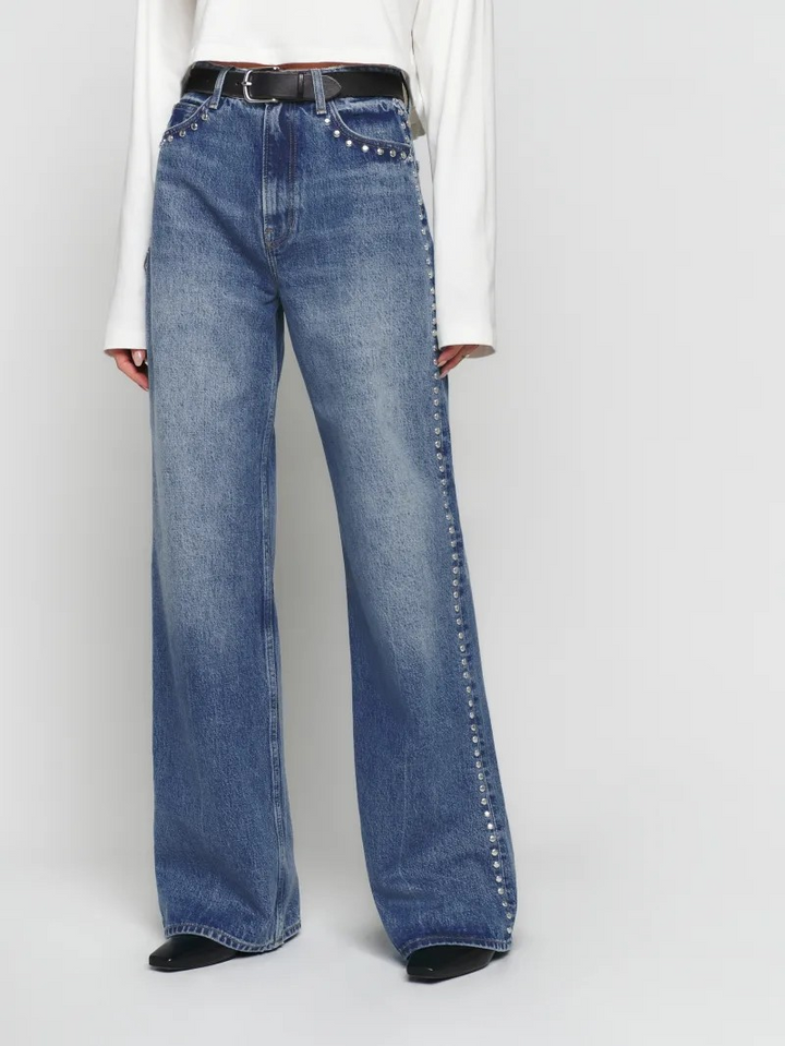 Starlit Studded Denim