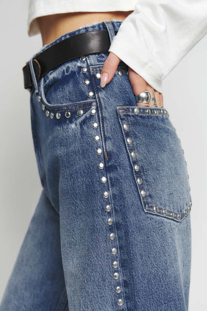 Starlit Studded Denim