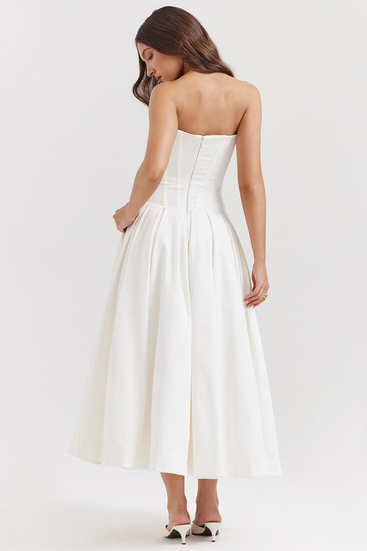Lady Strapless Midi Dress