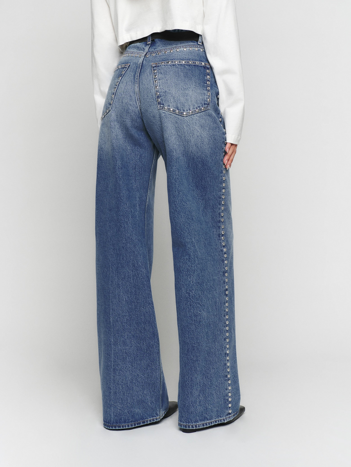 Starlit Studded Denim